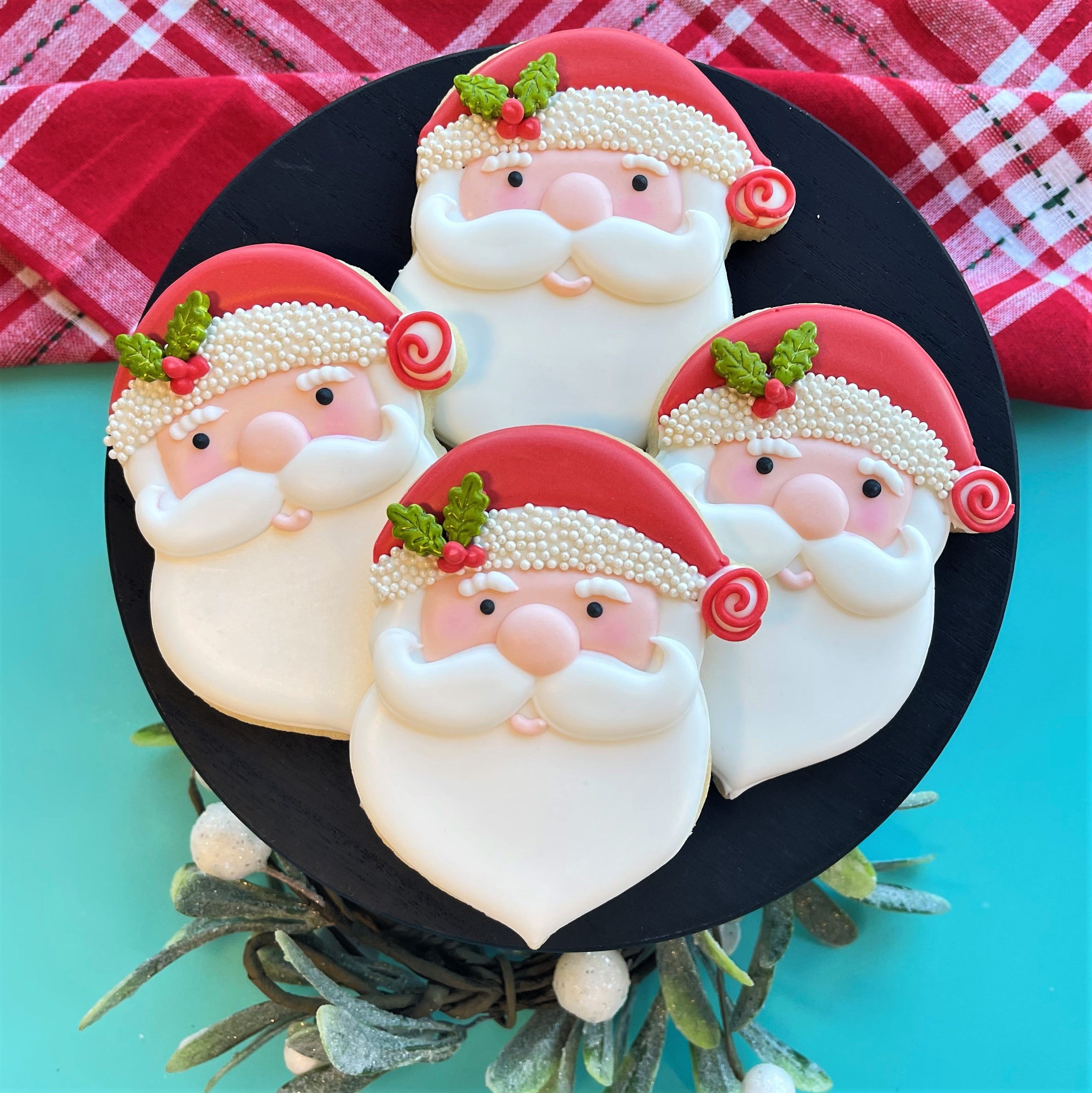 Ann Clark 4 Cookie Cutter | Santa Face by Flour Box Bakery