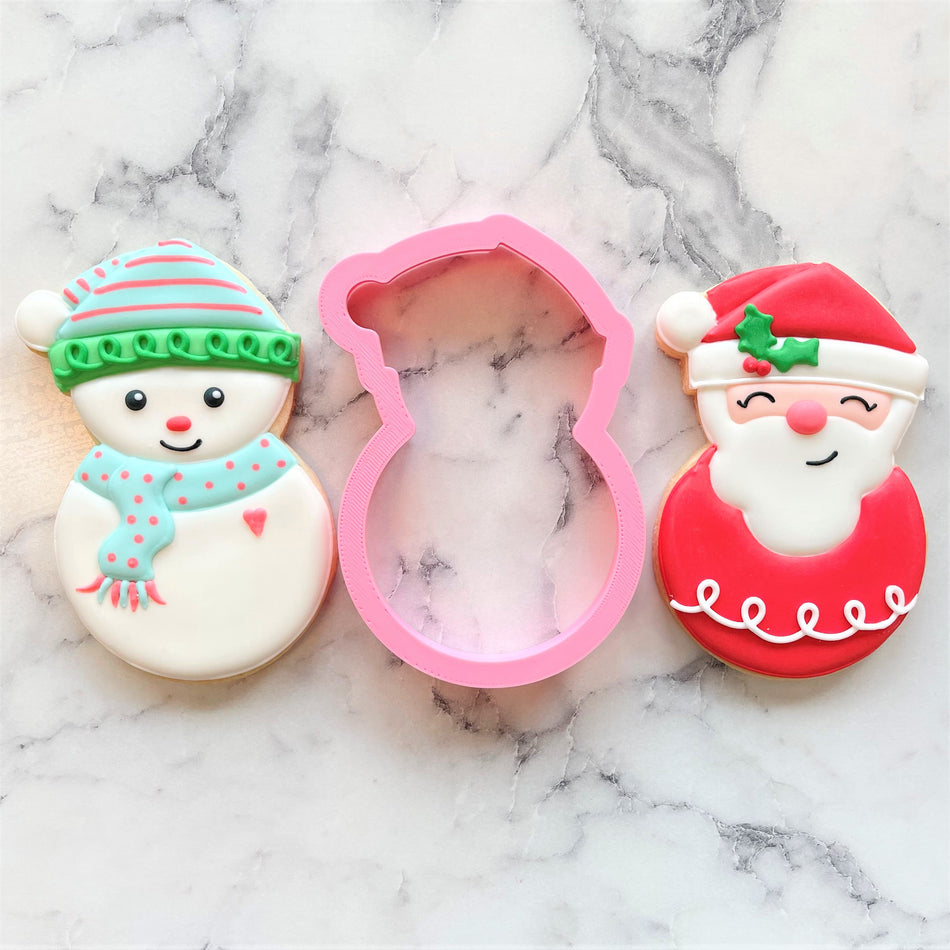 Santa Snowman Cookie Cutter