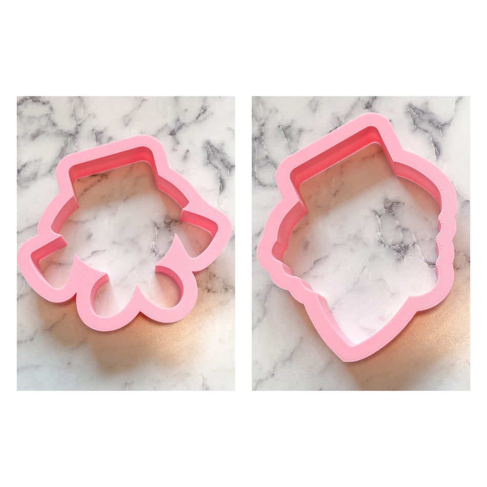 Scarecrow Boy & Girl Face Cookie Cutter Set