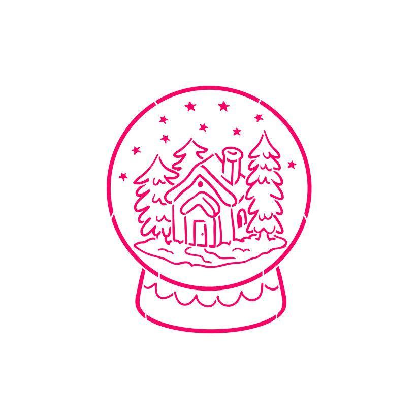 Snow Globe PYO Stencil