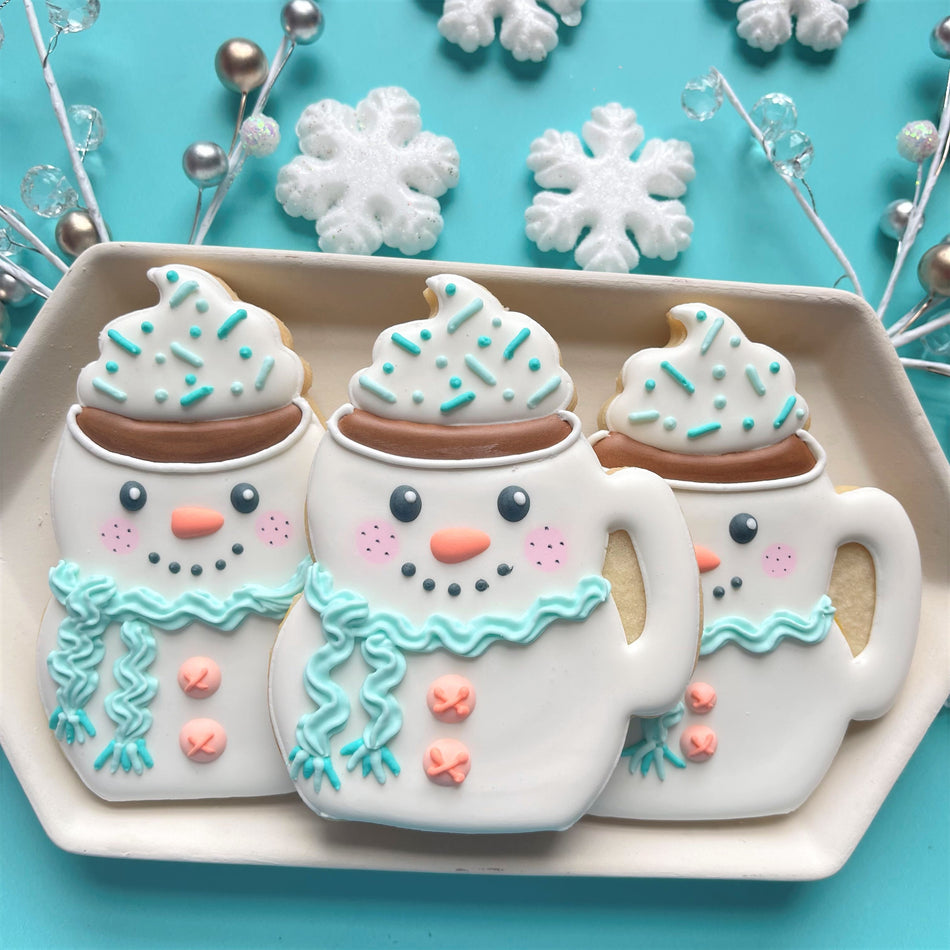 Snowman Mug Flour Box Club Cookie Cutter