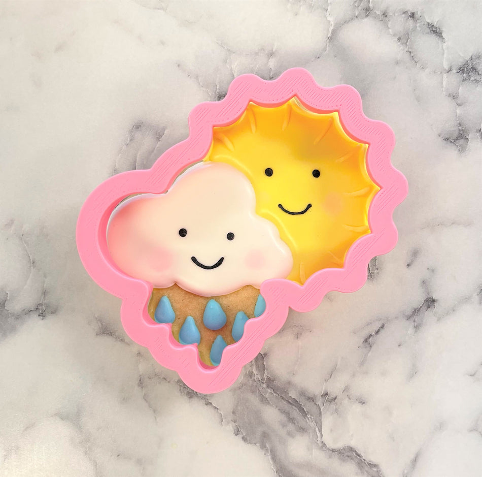 Sun and Cloud Cookie Cutter