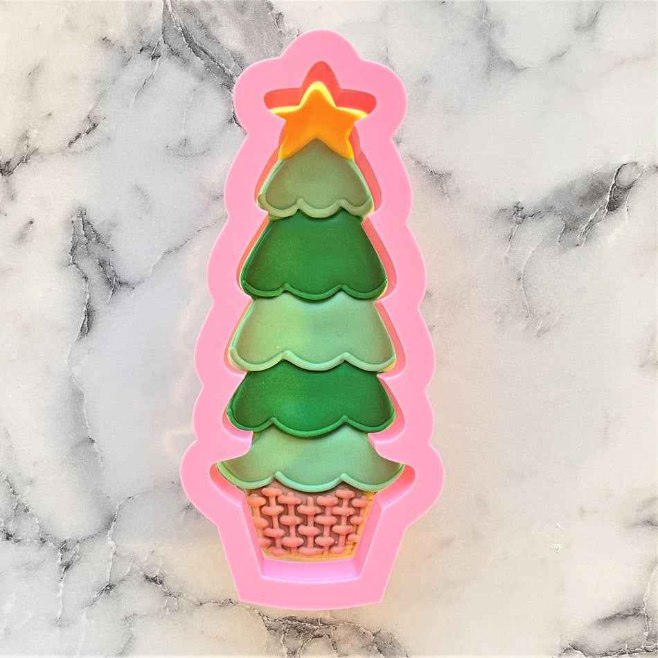 Tall Tree in Basket Cookie Cutter
