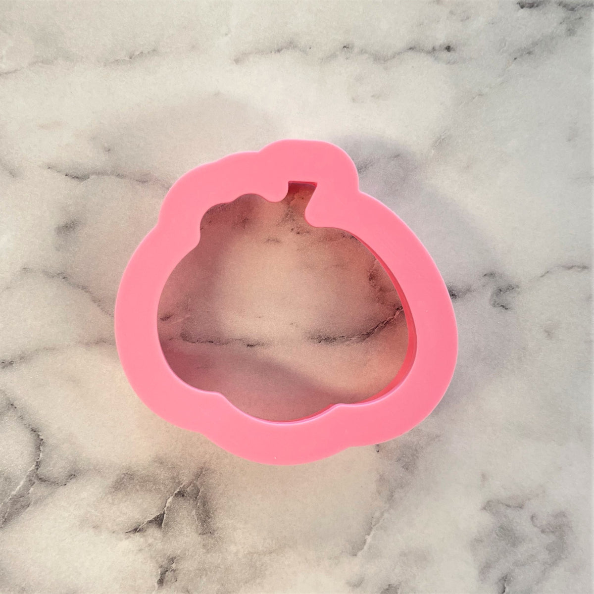 Pink silicone mini thanksgiving pumpkin cookie cutter mold for baking festive pumpkin-shaped treats