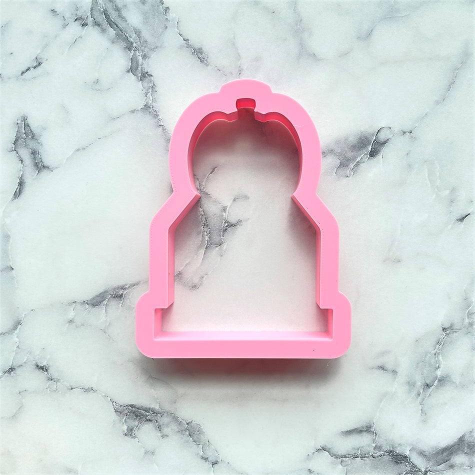 Pumpkin on Tombstone Cookie Cutter