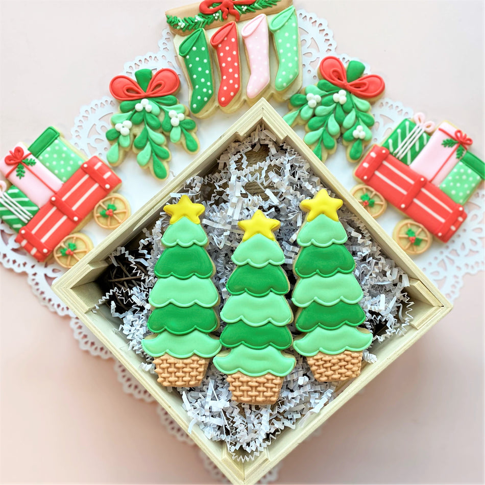 Tall Tree in Basket Cookie Cutter