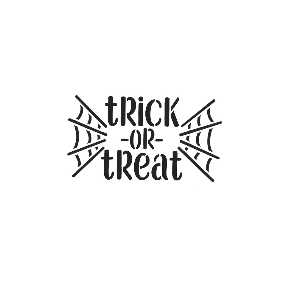 Trick or Treat Candy Piece Flour Box Club Cookie Cutter with Stencil Set