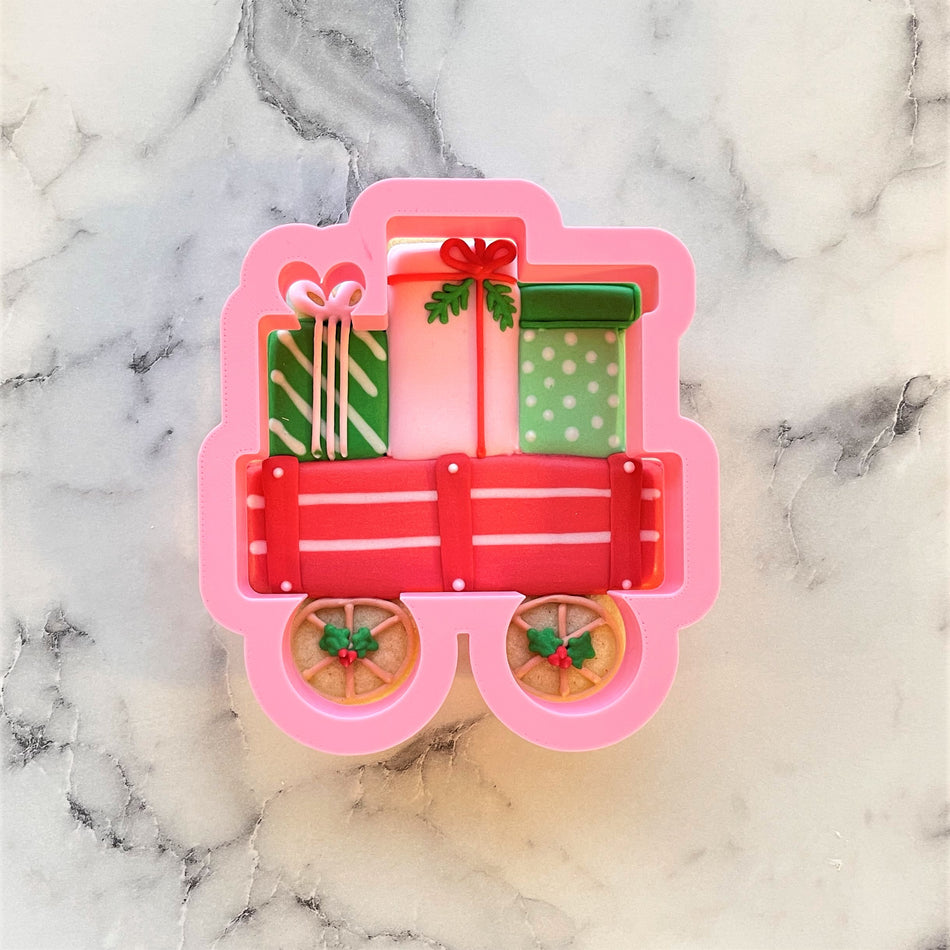 Wagon with Presents Cookie Cutter
