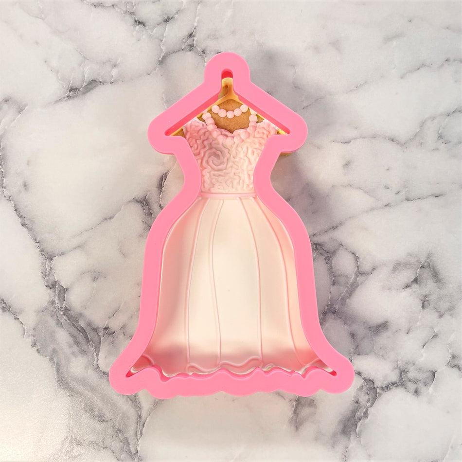 Wedding Dress on Hanger Cookie Cutter