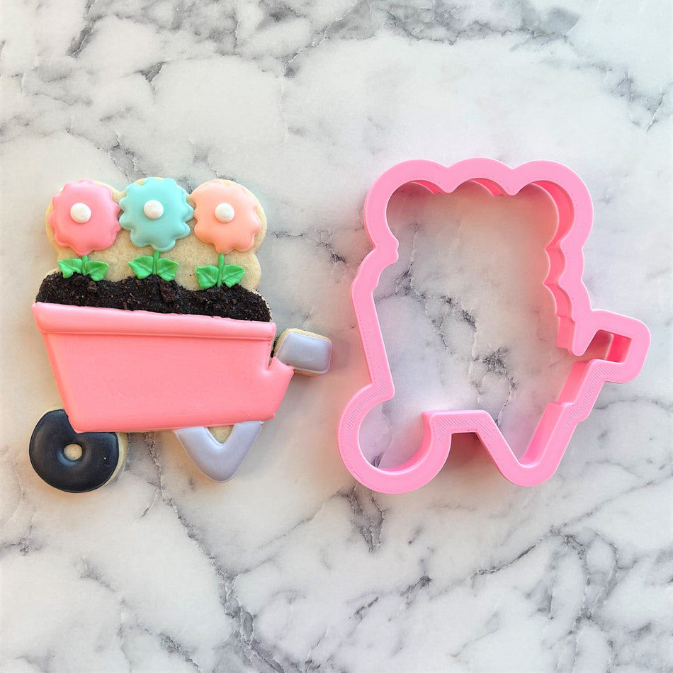 Wheelbarrow with Flowers Cookie Cutter