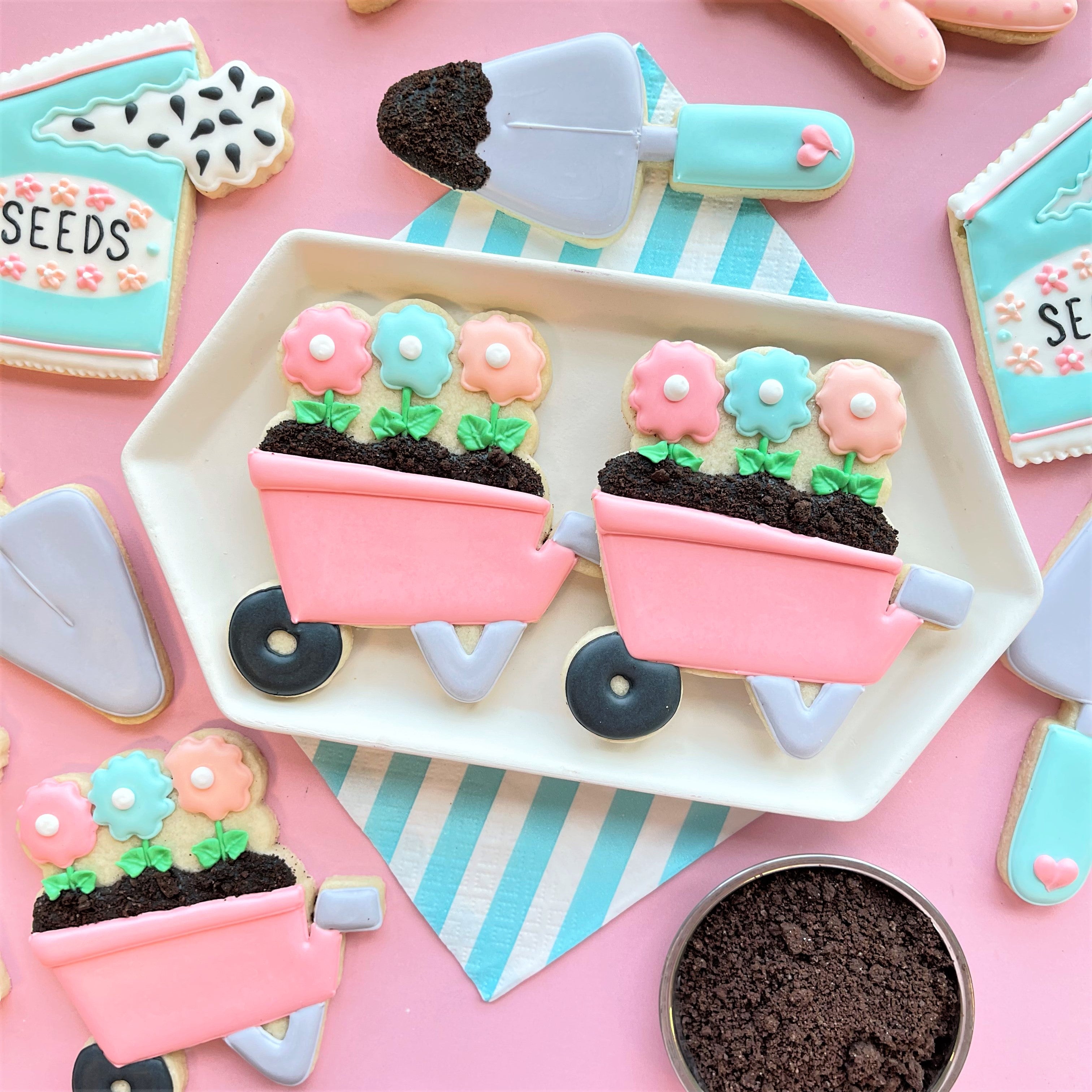 Wheelbarrow with Flowers Cookie Cutter