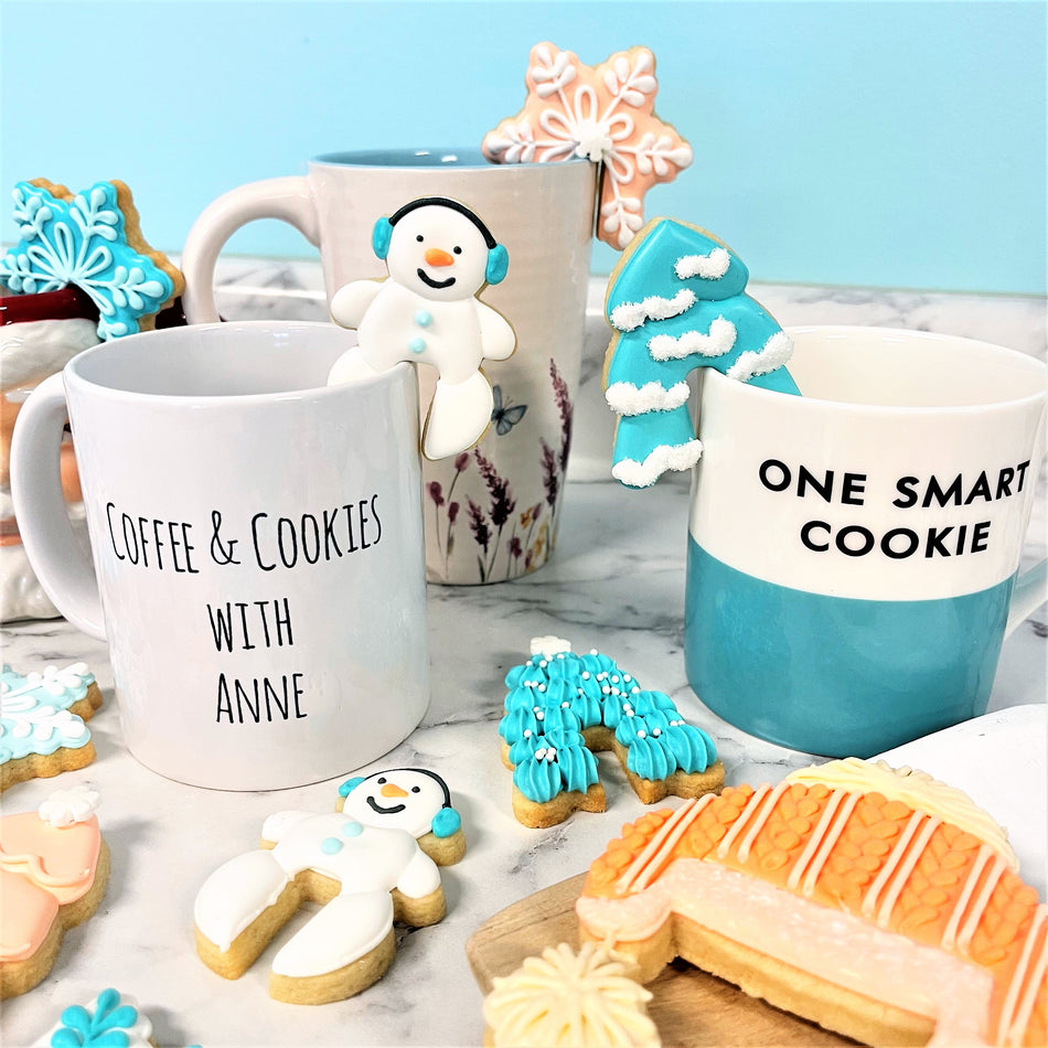 Winter Mug Huggers MINI 3pc Flour Box Club Cookie Cutter Set
