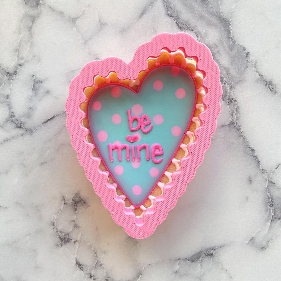 Wonky Lace Heart Cookie Cutter