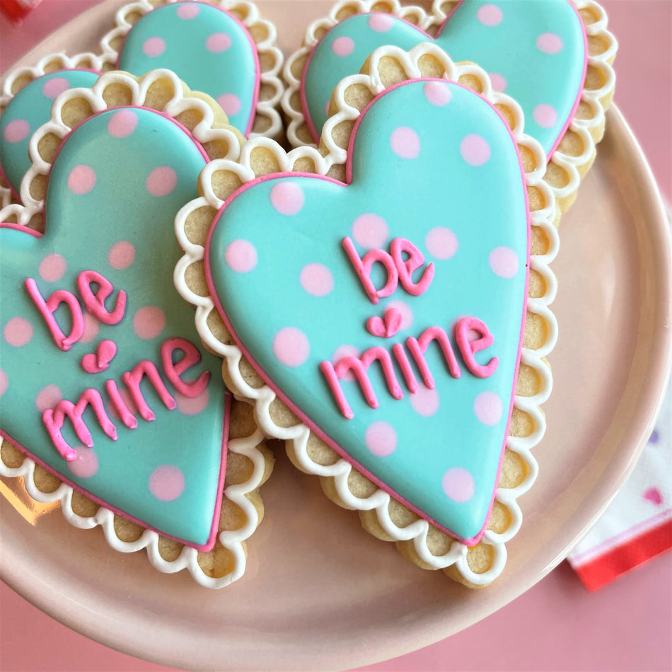 Wonky Lace Heart Cookie Cutter