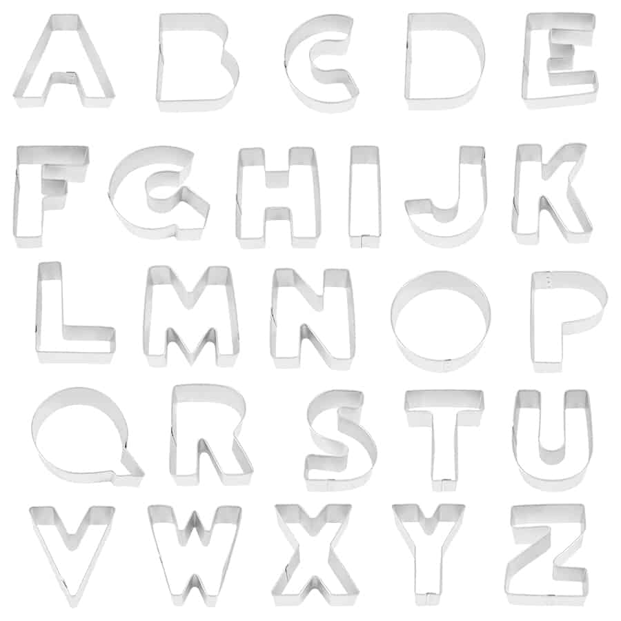 Alphabet Cookie Cutter Set