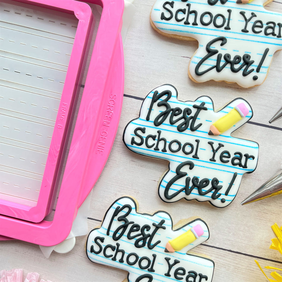 Best School Year Ever Plaque Cookie Cutter