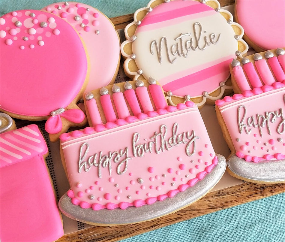 Cake with Candles Cookie Cutter by The Flour Box