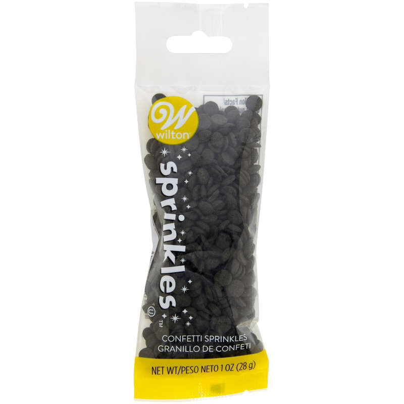Black Confetti SMALL Sprinkle Pouch