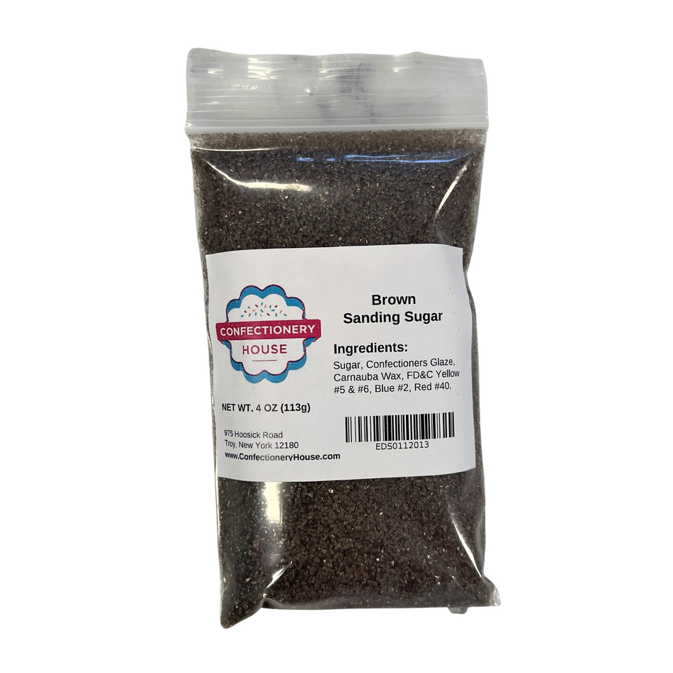 Brown Sanding Sugar 4oz Sprinkle Pouch