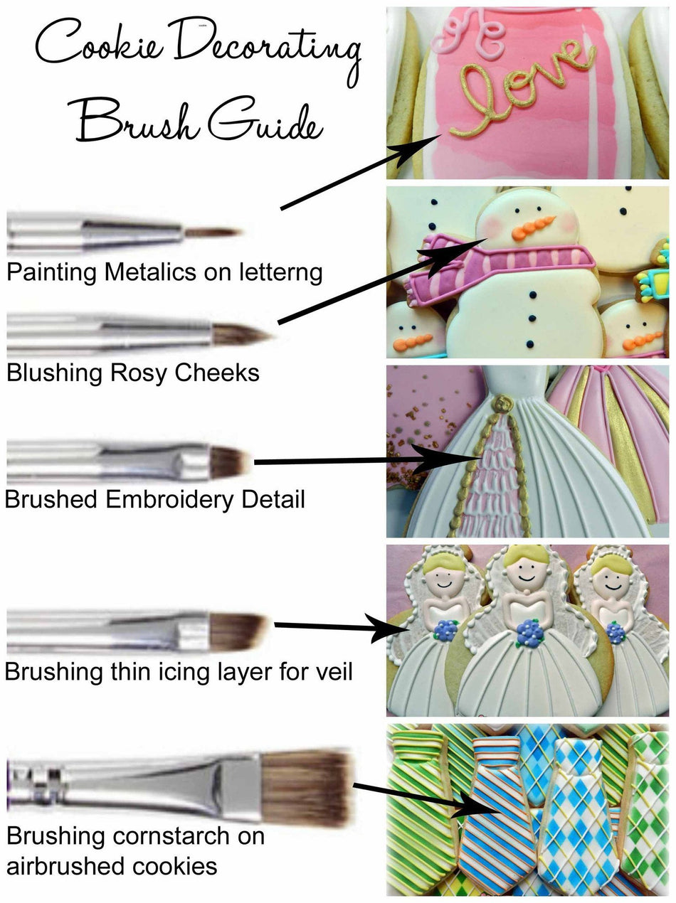 5 Piece Decorating Brush Set