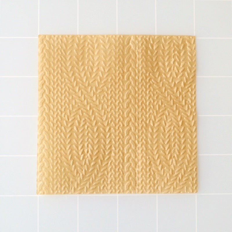 Cable Knit 3D Parchment Texture Sheets by Intricut Edibles