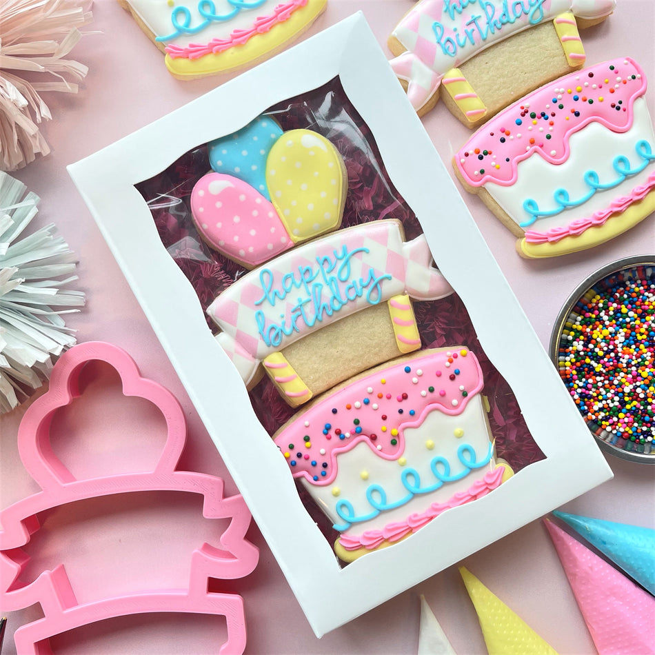 Cake and Balloons 3-in-1 Multi-Cookie Cutter