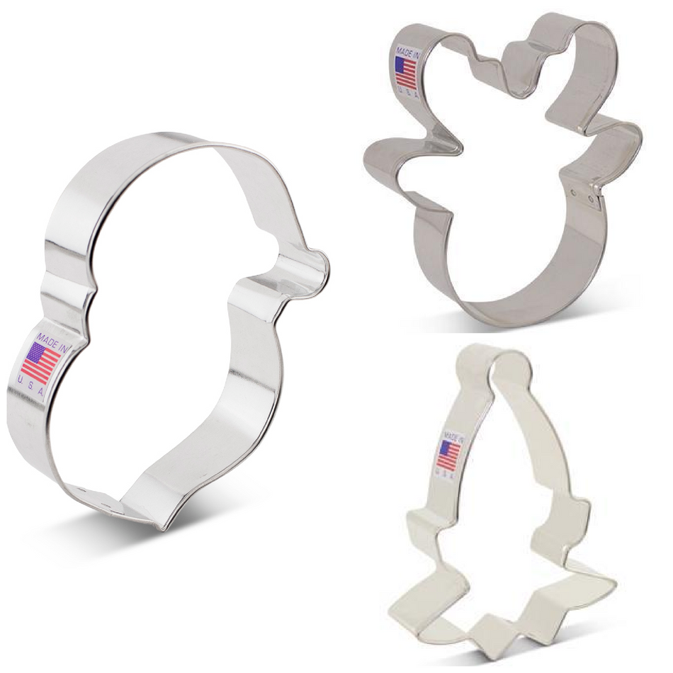 Classic Christmas Faces Cookie Cutter Set