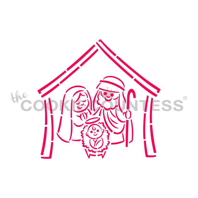 Christmas Manger 4pc PYO Stencil Set