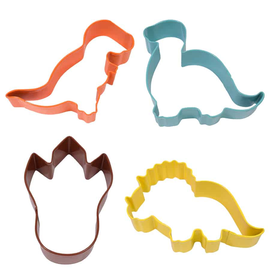 Baby Dinosaur 4 pc Colored R&M Cookie Cutter Set