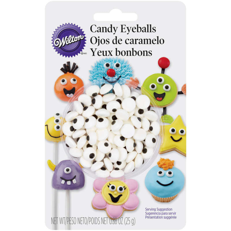 Eyeball Black and White Candy Sprinkle