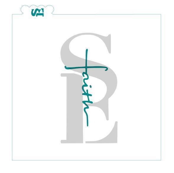 Faith Cross SE Stencil
