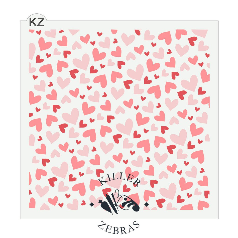 Falling in Love 3pc KZ Stencil