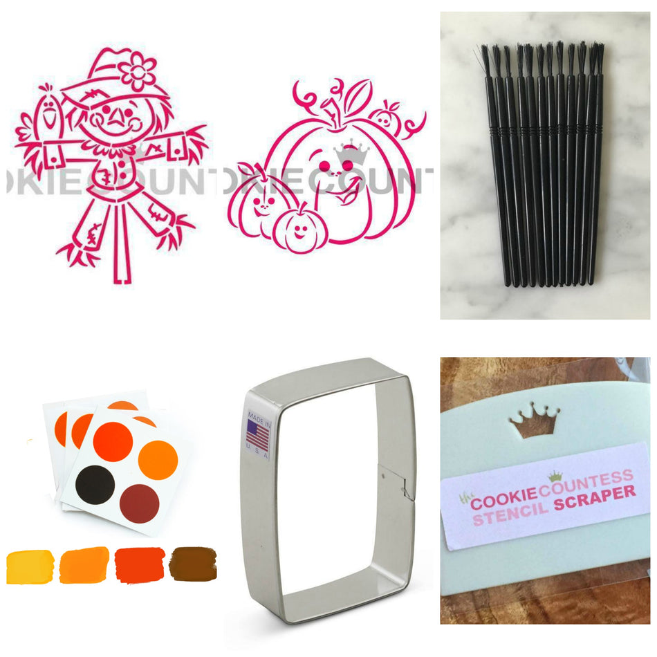 Fall PYO BUNDLE with stencils, cutter, brushes & palettes