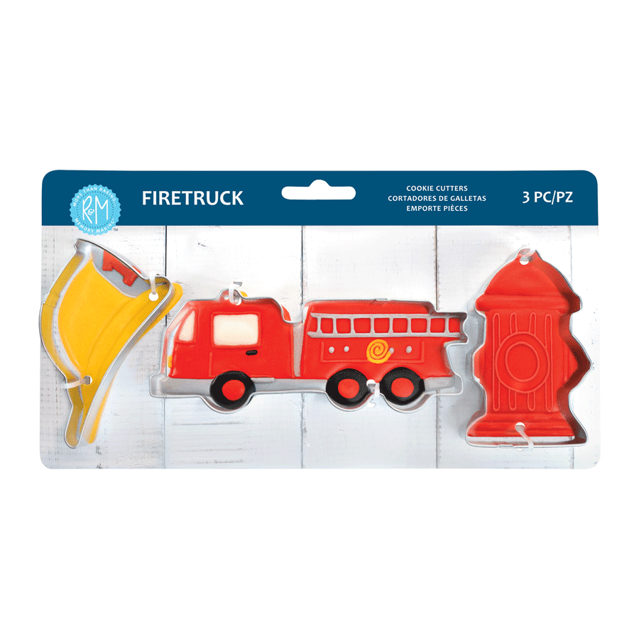 Fire Truck 3pc Cookie Cutter Set