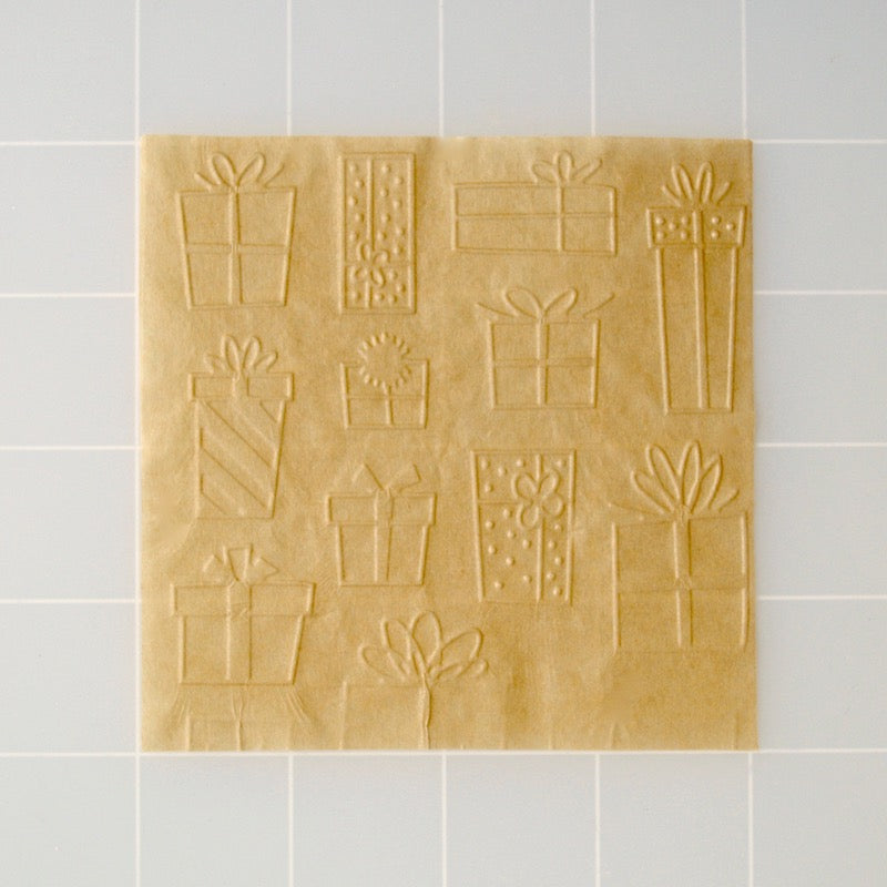 Gifts 3D Parchment Texture Sheets by Intricut Edibles