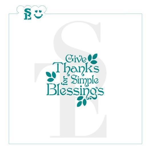 Give Thanks for Simple Blessings SE Stencil