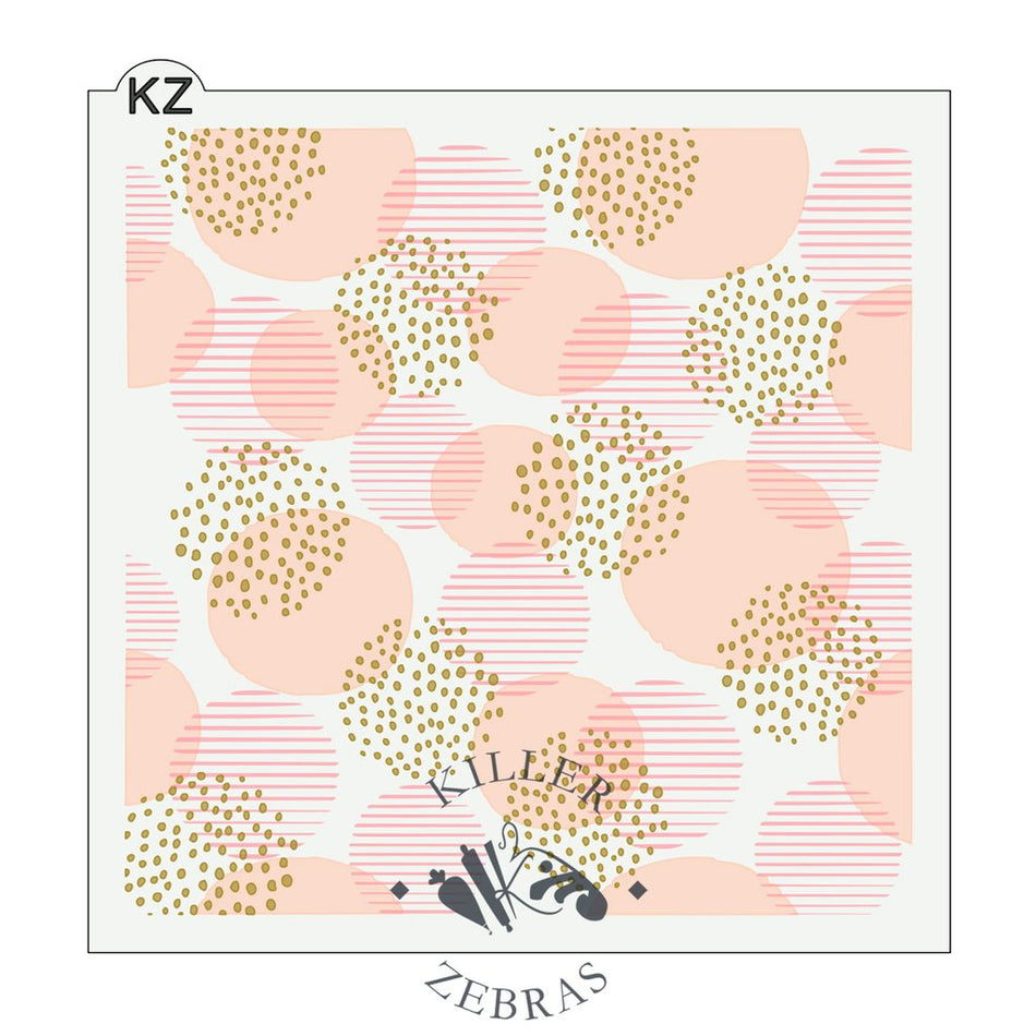 Glam Dots 3pc KZ Stencil