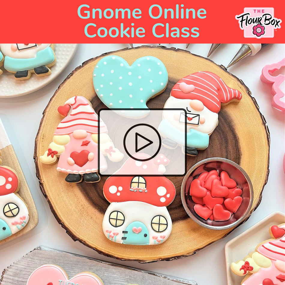 Gnome Online Cookie Decorating Class RECORDING with Optional Kit