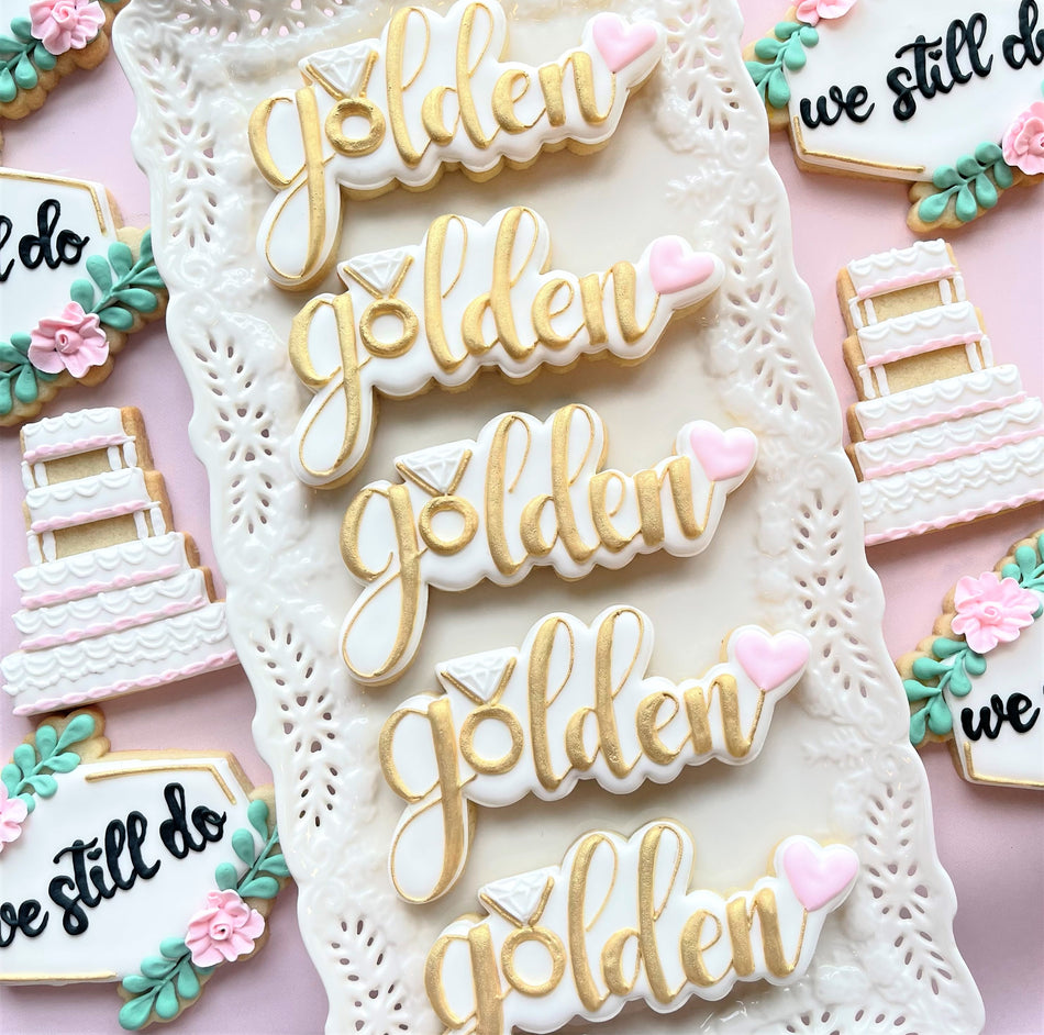 Golden Anniversary Cookie Cutter Set