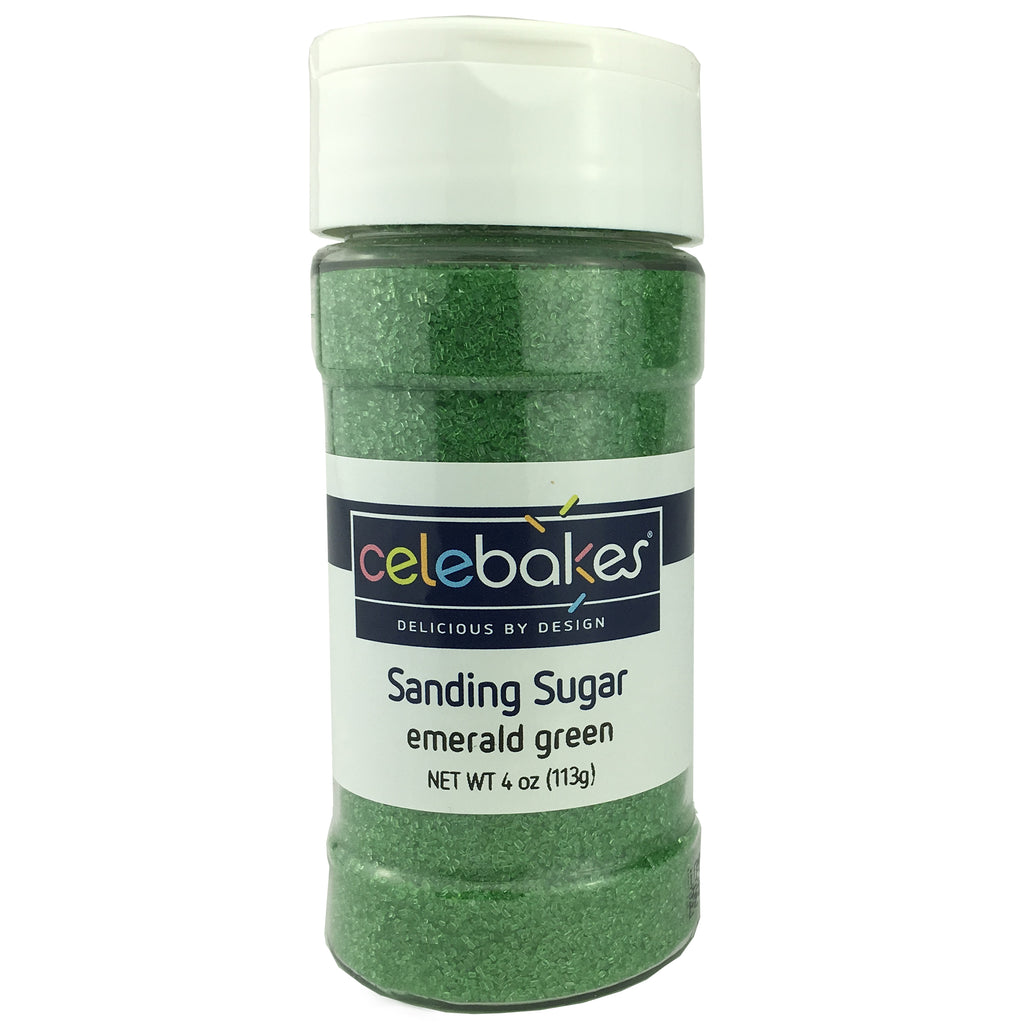 Emerald Green Sanding Sugar SMALL Sprinkle Jar