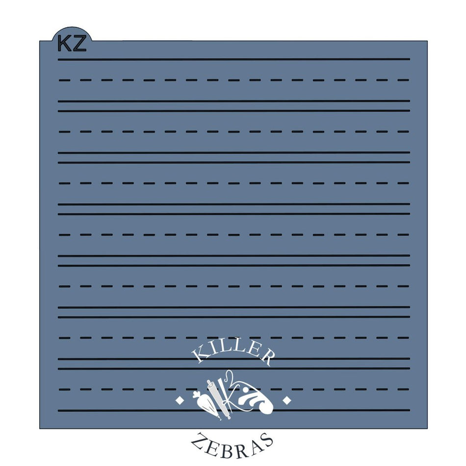 Handwriting Paper KZ Stencil