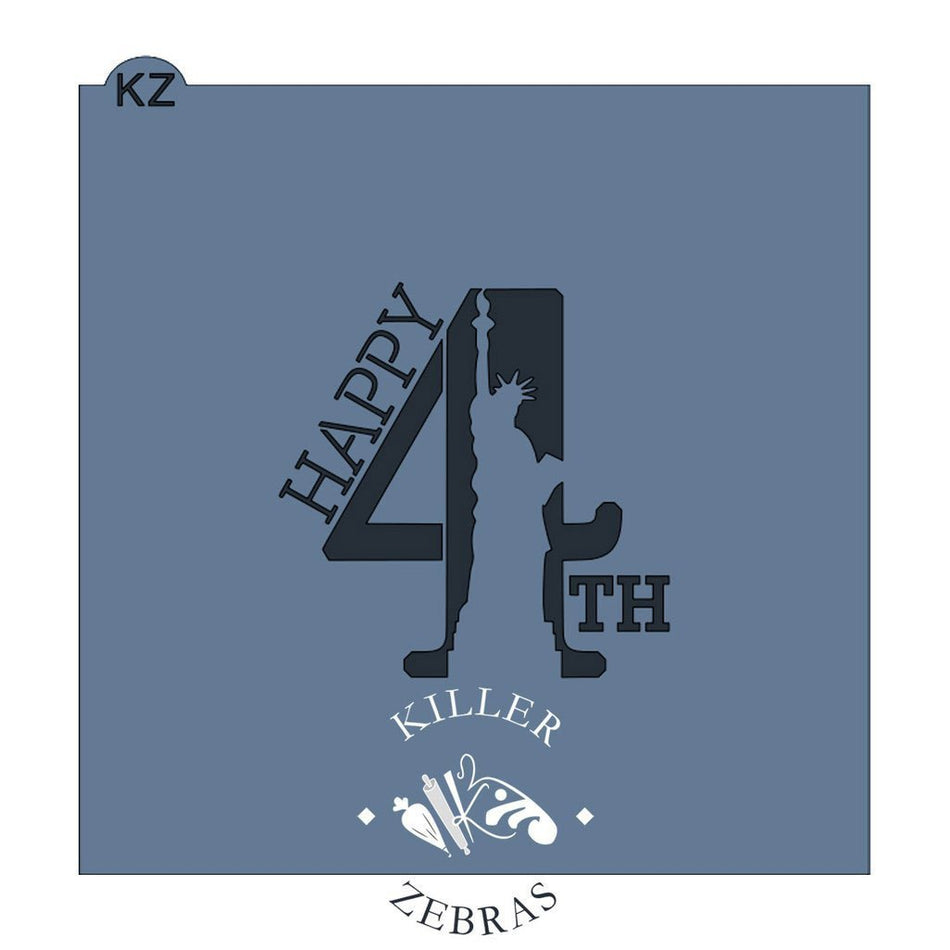 Happy 4TH KZ Stencil