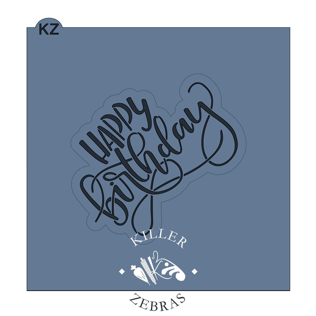 Happybirthday Stencil Happy Birthday Theme DIY Painting Template