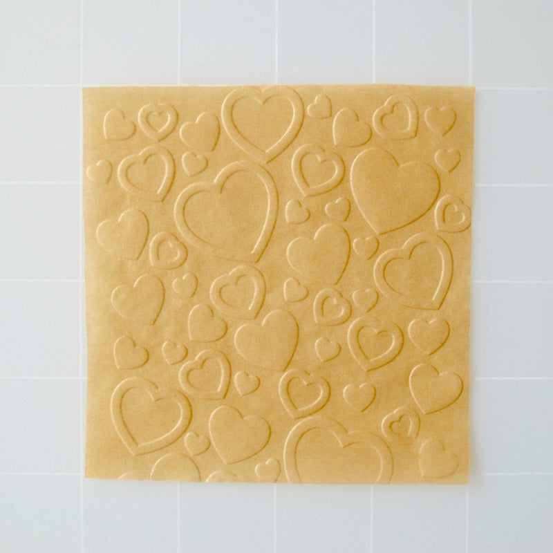 Hearts 3D Parchment Texture Sheets by Intricut Edibles