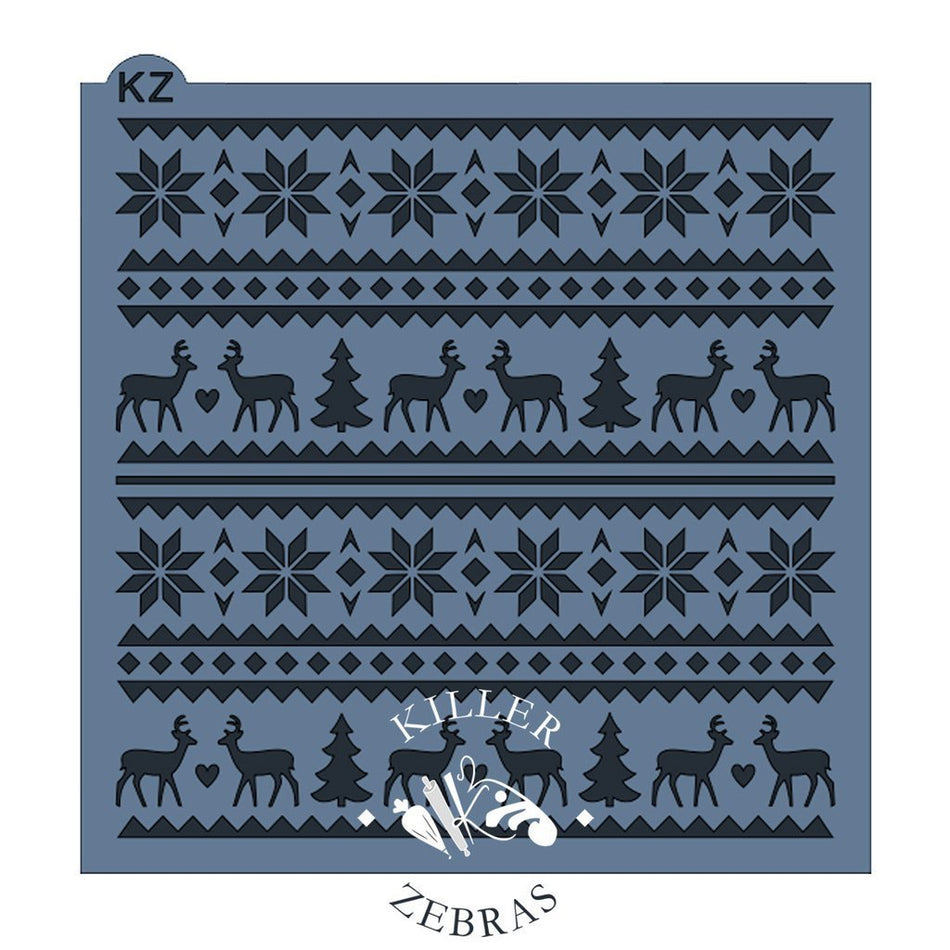 Holiday Sweater KZ Stencil