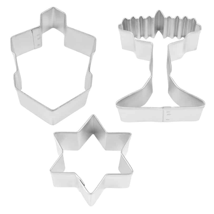 Jewish Holiday 3pc Cookie Cutter Set