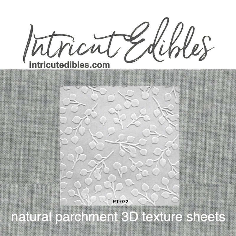 Leaf Branches 3D Parchment Texture Sheets by Intricut Edibles