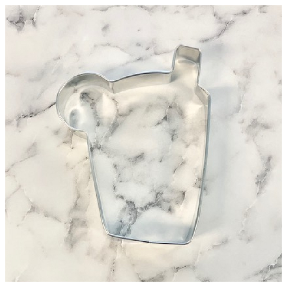 Glass with Straw Cookie Cutter