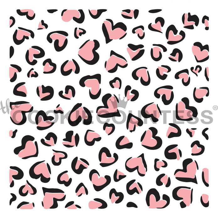 Leopard Print Hearts 2pc Stencil – The Flour Box leopard-print-hearts-2pc-stencil-the-flour-box