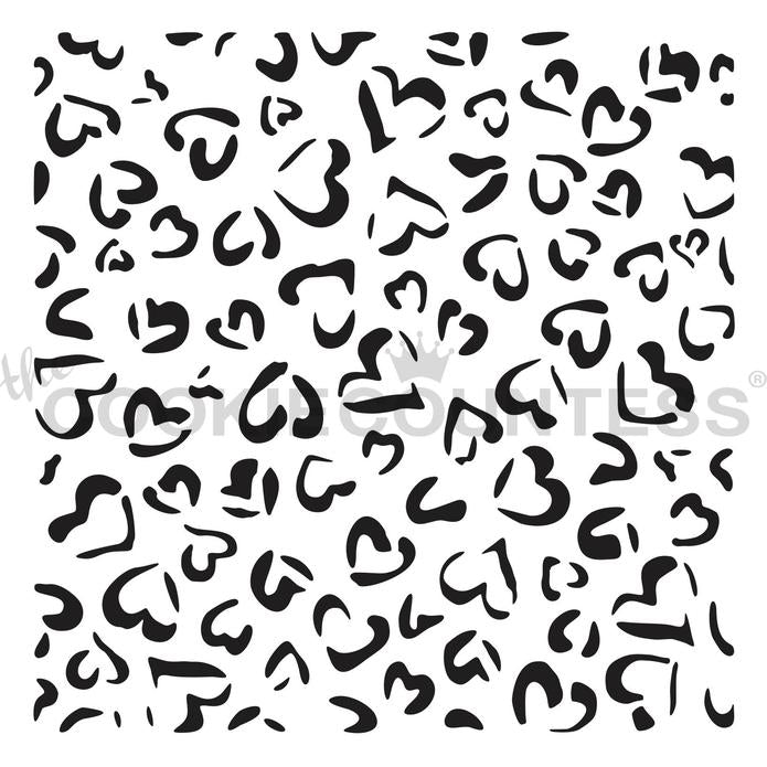 Leopard Print Hearts 2pc Stencil – The Flour Box leopard-print-hearts-2pc-stencil-the-flour-box